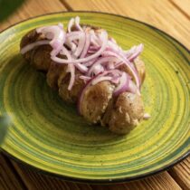 ШАШЛЫК ИЗ ГРИБОВ С МЯСОМ
